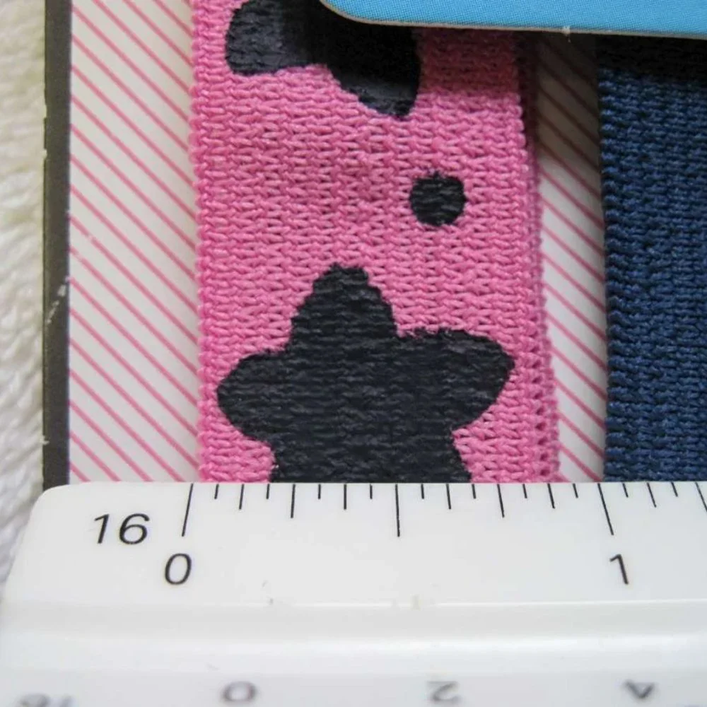 2 Goody Girls Sized Stay Put Hold Tight Ouchless Head Bands Elastic Fabric Stars